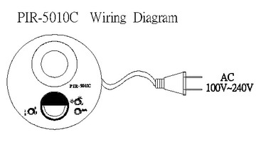 PIR-5010C 帶燈式感應器