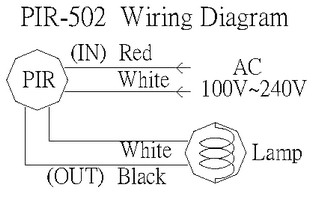 Wiring Diagram: 360 degree motion detector