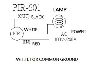 Wiring Diagram: Small Lens Sensor, Small Light Sensor 